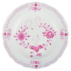 Meissen, Rosa, indisch, vier Essteller aus Porzellan