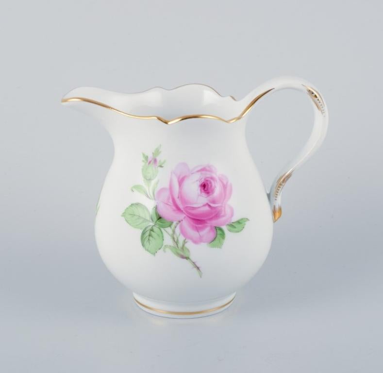 Allemand Sucrier et crémier en porcelaine « Pink Rose » de Meissen, années 1930/40 en vente
