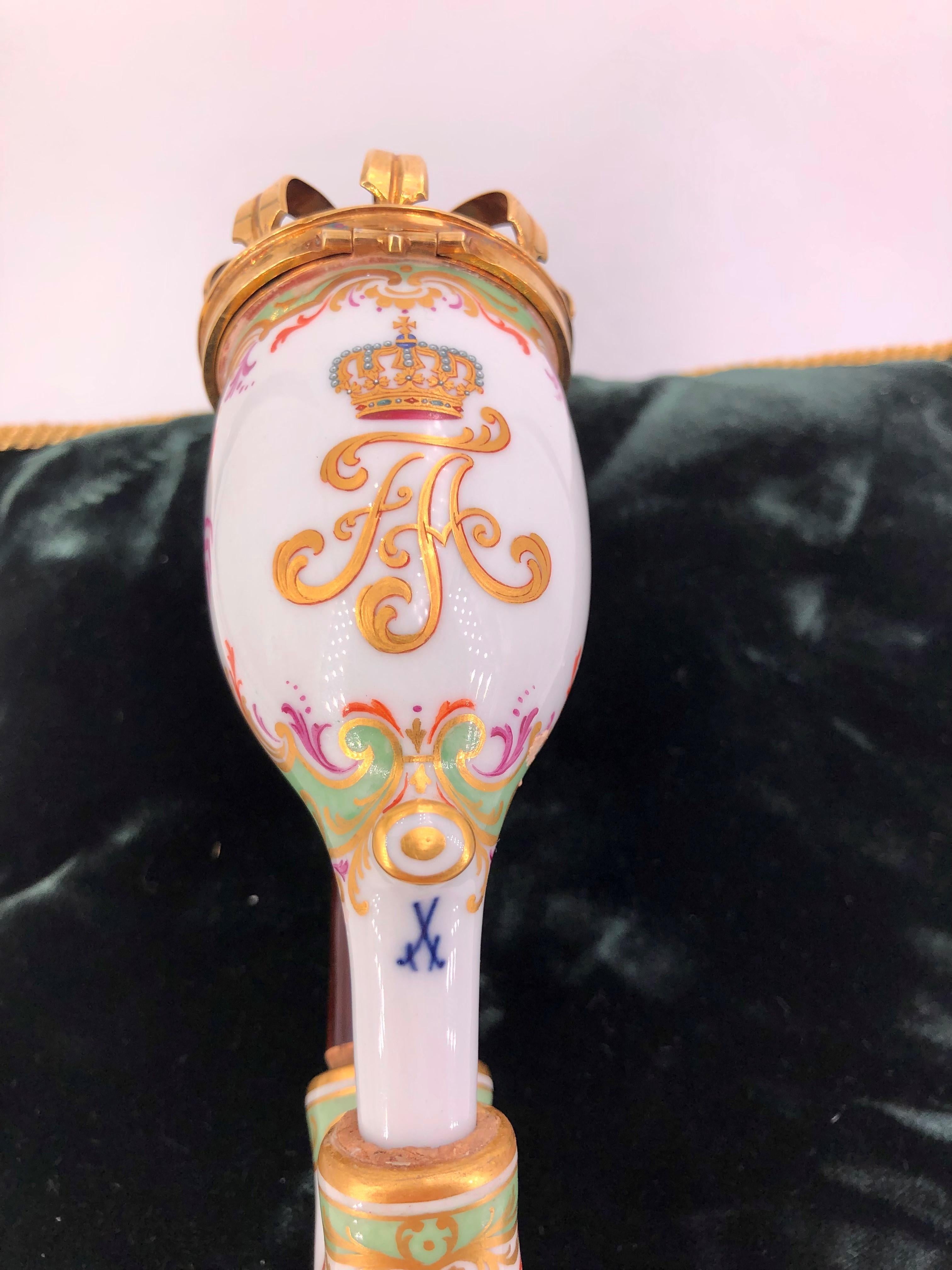 Meissener Pfeifenschmuck von König Friedrich Augustus III. von Sachsen (Frühes 20. Jahrhundert) im Angebot