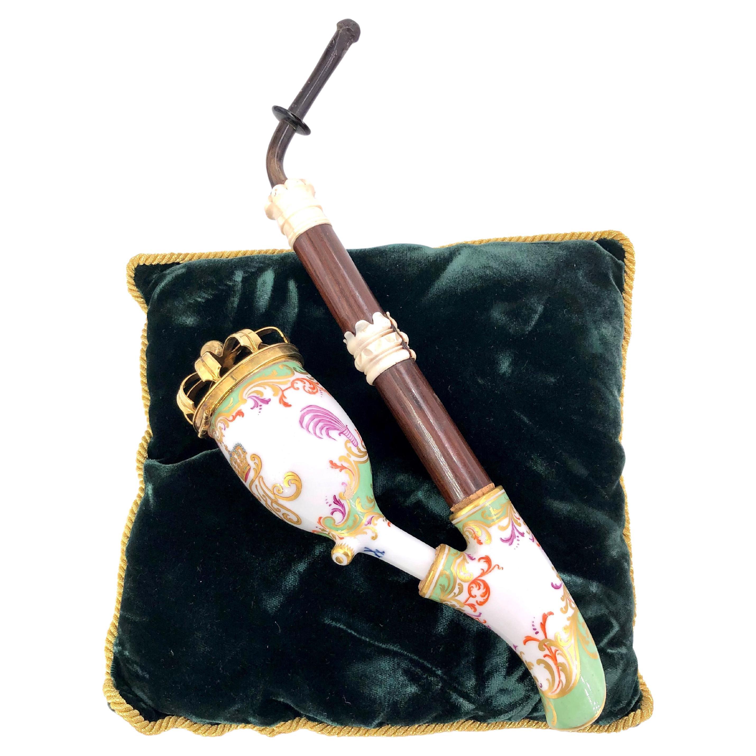 Gift Pipe de Meissen du roi Frédéric Auguste III de Saxe
