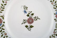 Meissen Plate in Hand Painted Porcelain with Floral Decoration. 20th Century
