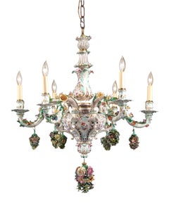 Meissen Porcelain 6-Light Chandelier