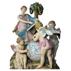 Meissen Porcelain Allegorical Group Geography and Science Rococo Germany