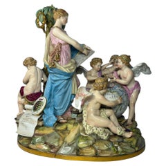 Meissen Porcelain Allegorical Group Geography and Science Rococo Germany