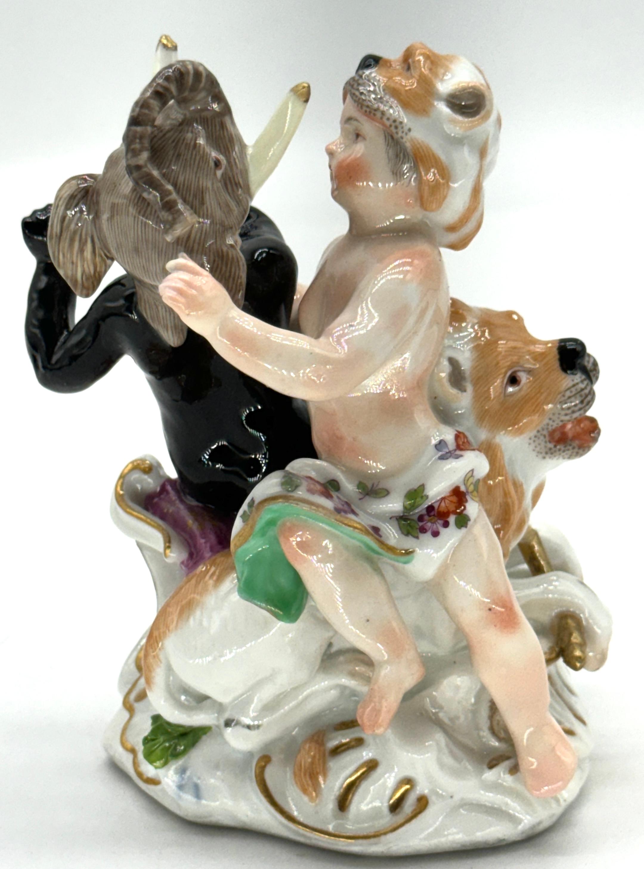 Meissen Porcelain Allegory of the Continent of Africa, Circa  1750 For Sale 3