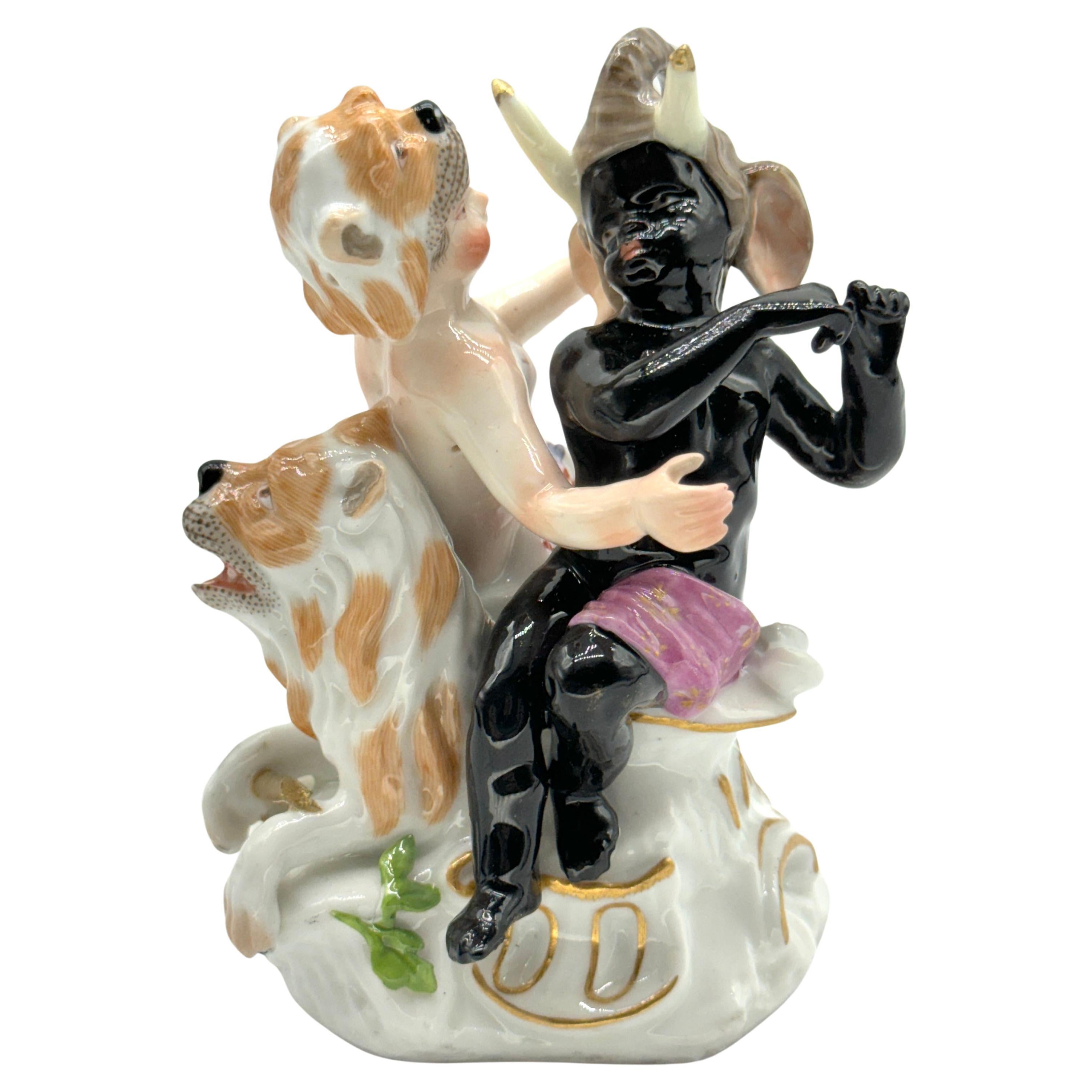 Allégorie du continent africain en porcelaine de Meissen, CIRCA  1750
