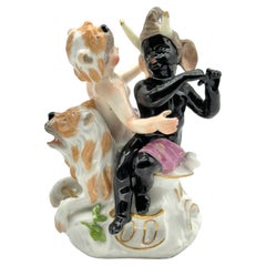 Allégorie du continent africain en porcelaine de Meissen, CIRCA  1750
