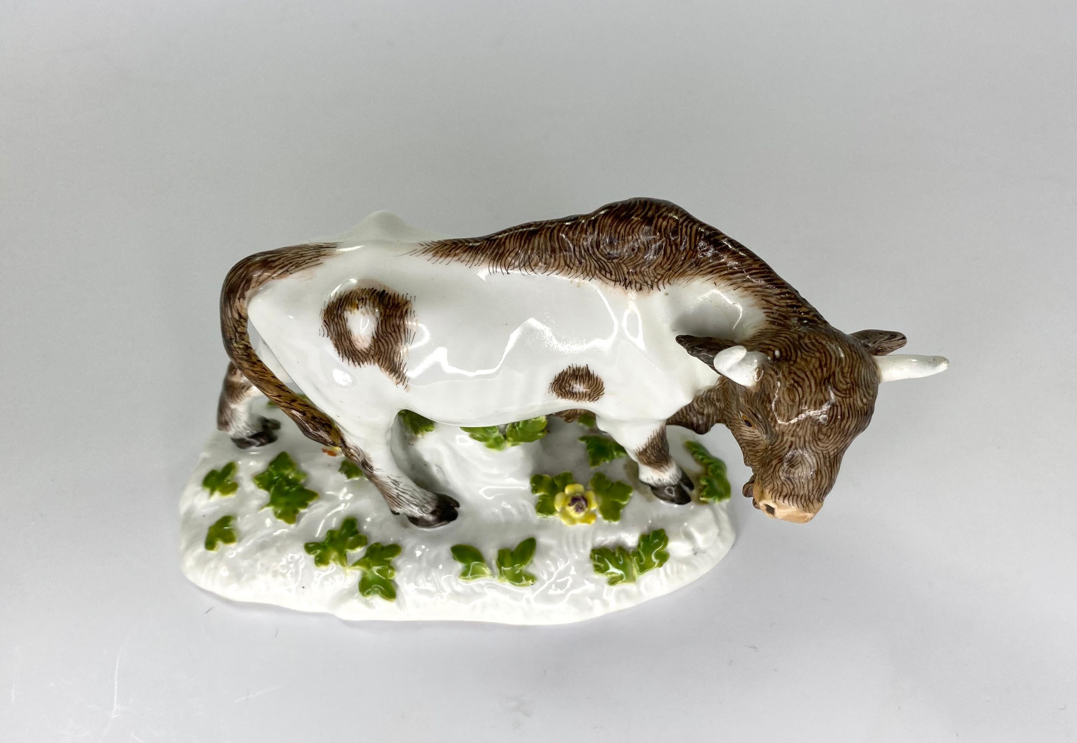 Fired Meissen Porcelain Bison, c. 1890