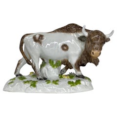 Meissen Porcelain Bison, c. 1890