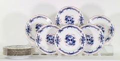 Meissen Porcelain 'Blue Dragon' Scalloped Dinner Plates