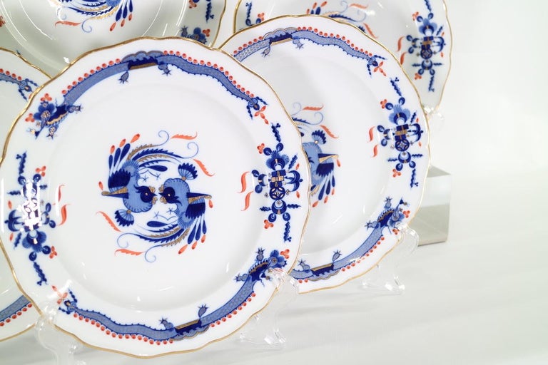 Meissen Porcelain 'Blue Dragon' Scalloped Dinner Plates at 1stDibs