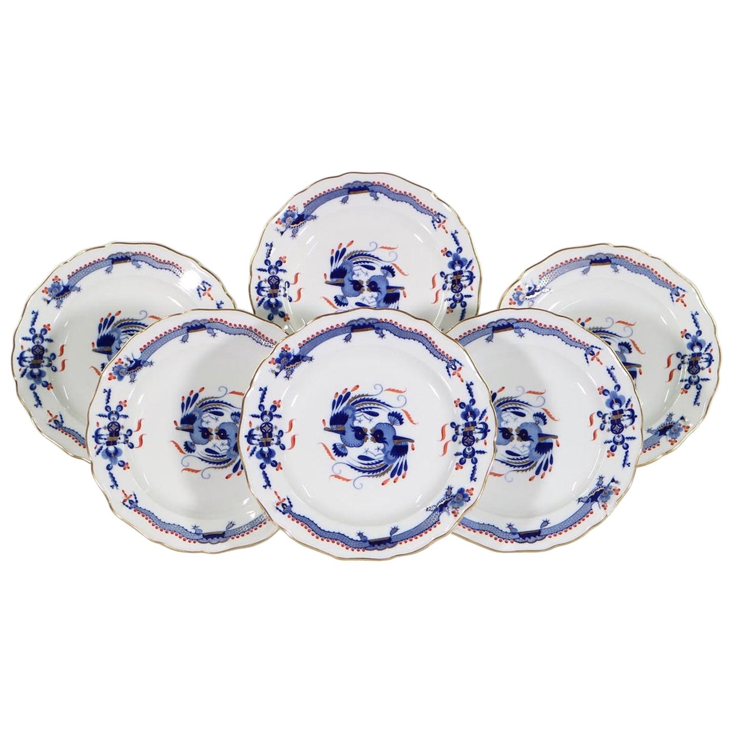 Meissen Porcelain 'Blue Dragon' Scalloped Dinner Plates