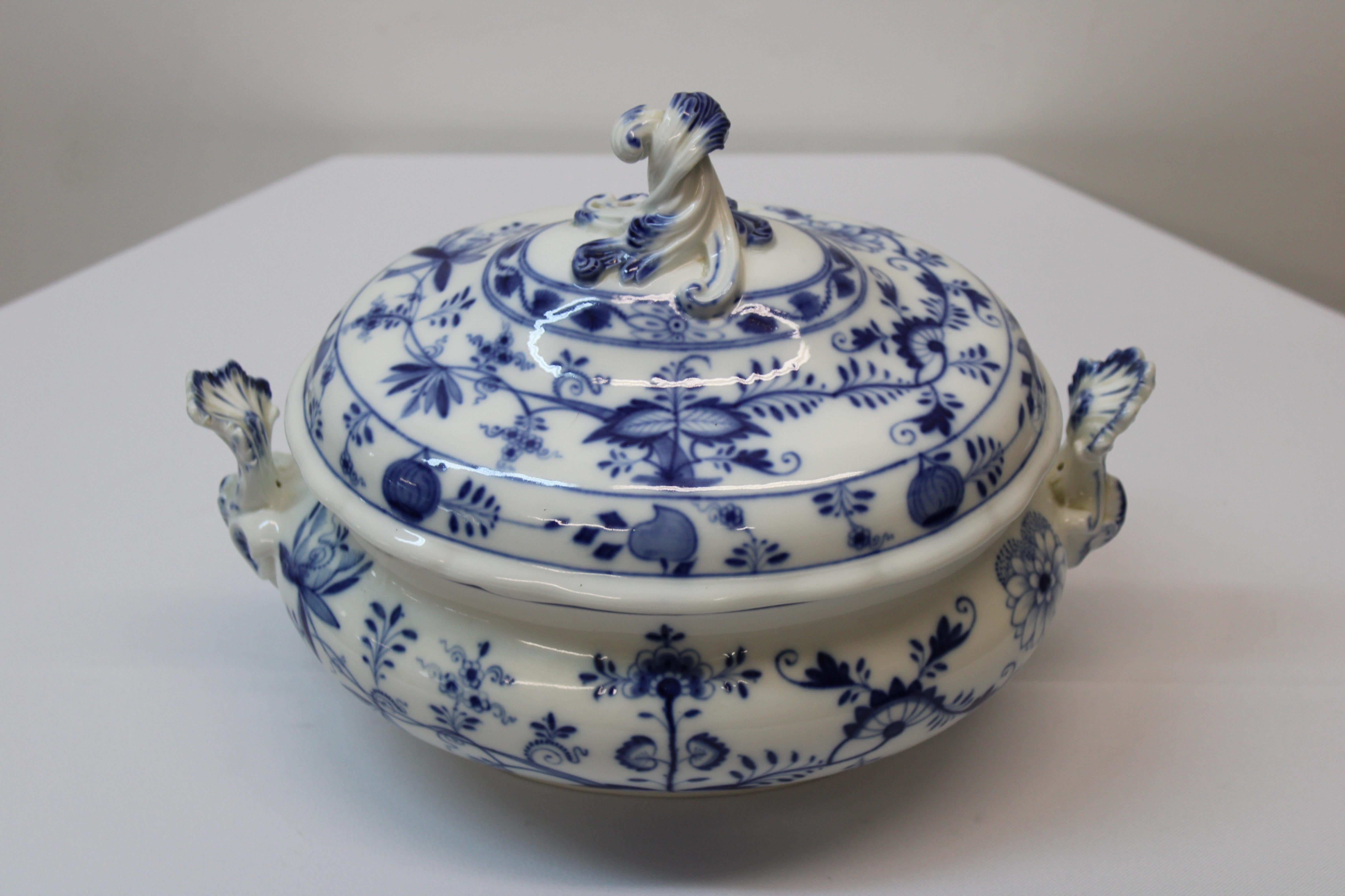 C. 19th Century

Meissen porcelain blue & white soup tureen (Made in Germany).