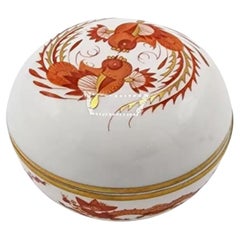 Meissen porcelain box with red dragons