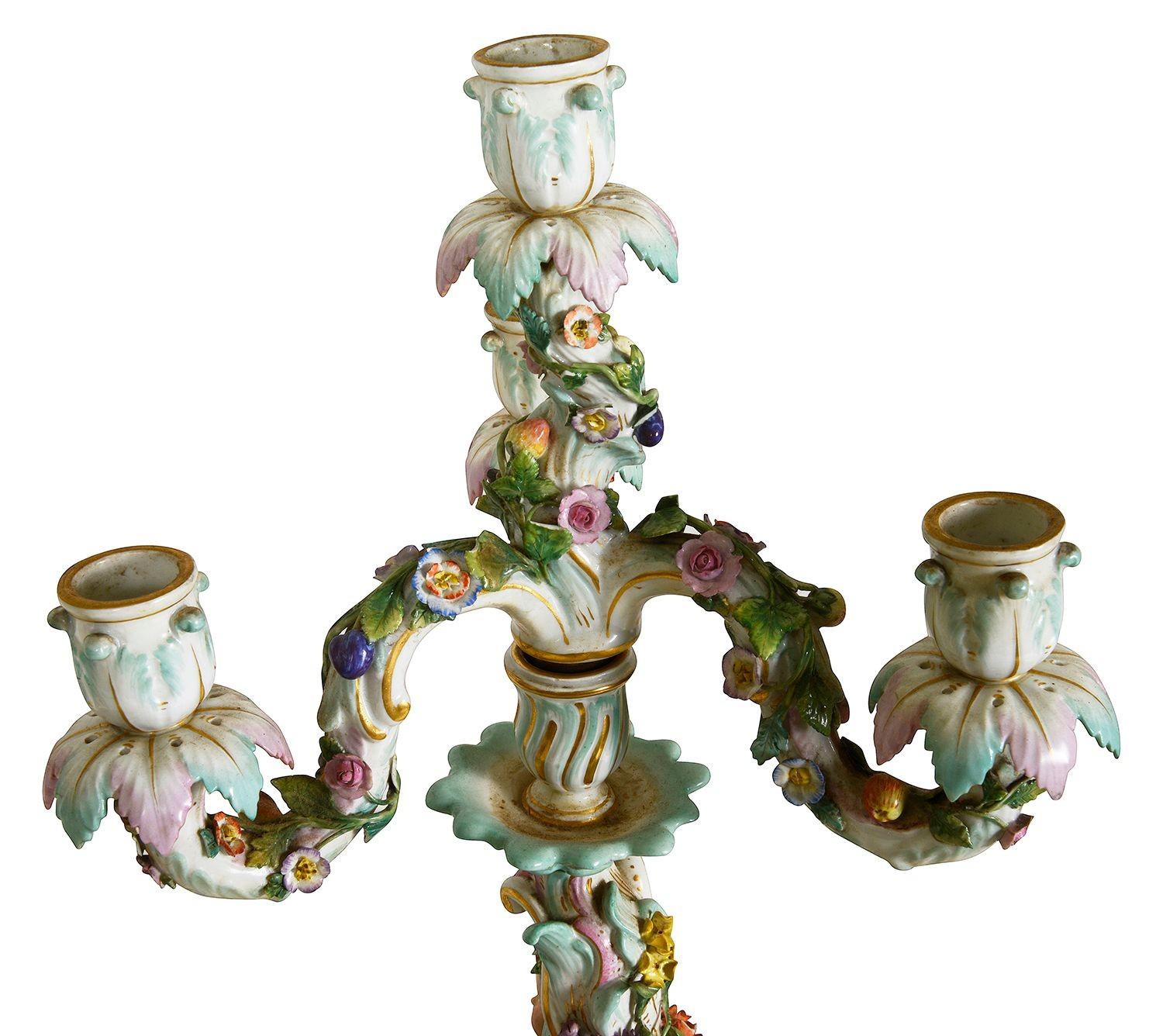 Candelabro in porcellana di Meissen, 1890 circa in vendita 2