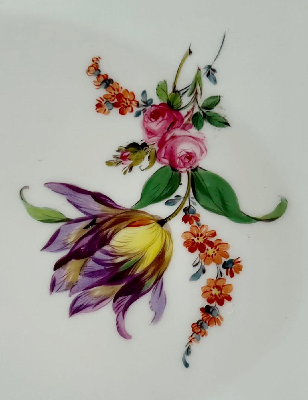 German Meissen Porcelain Cheese Tray For Sale
