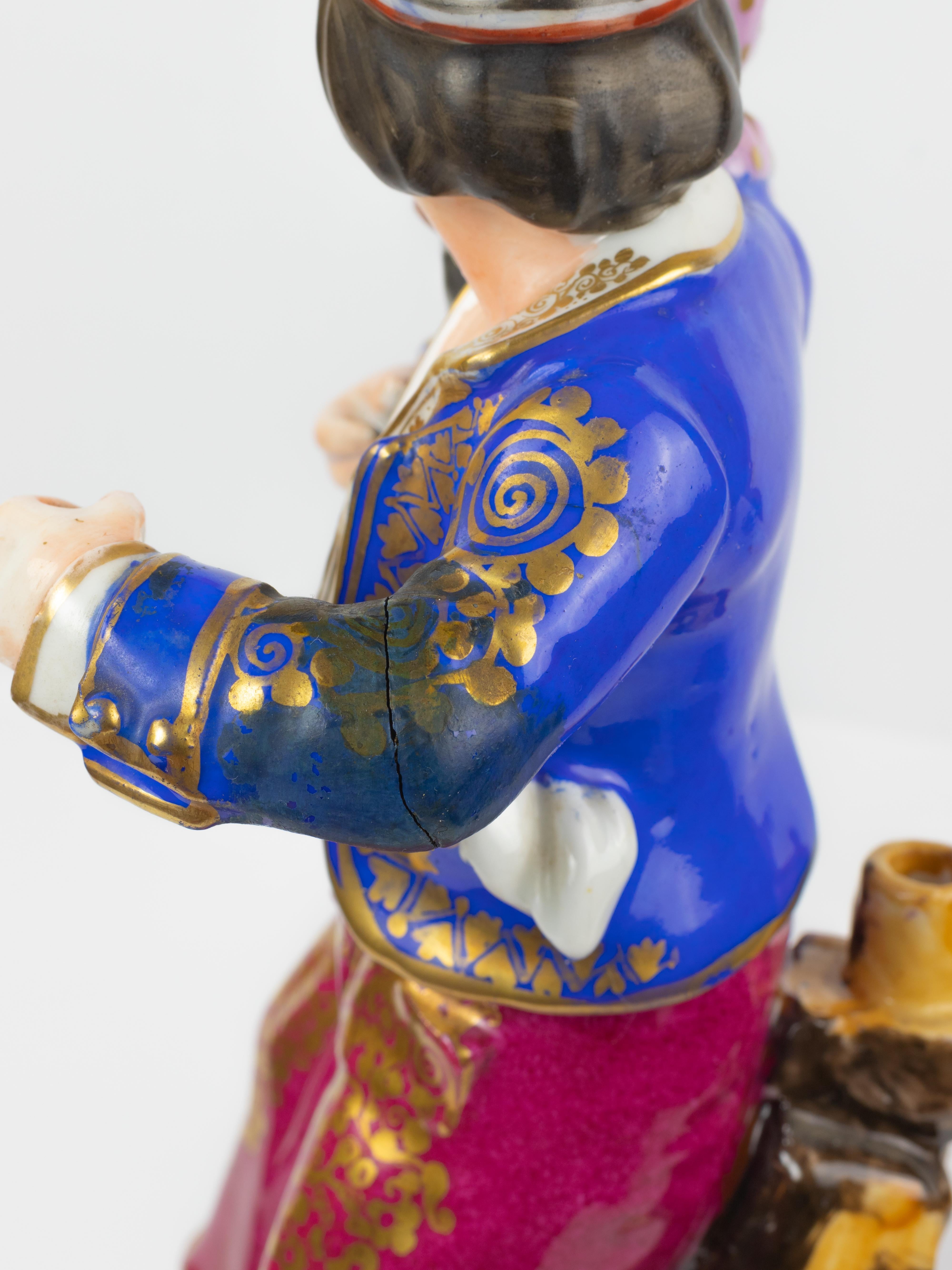 Figure di coppia in porcellana di Meissen Porcelain, XX secolo in vendita 5