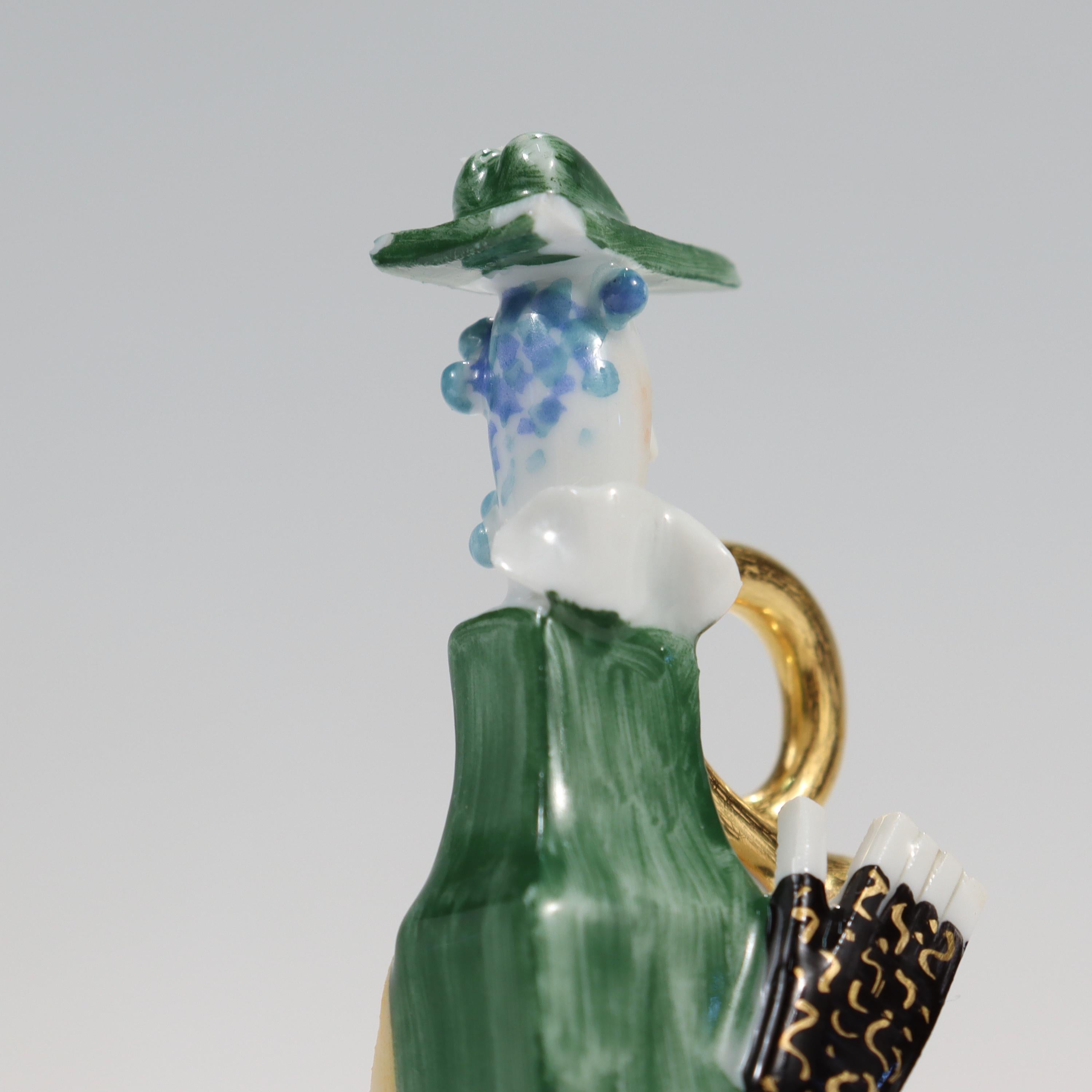Meissen Porcelain Cubist French Horn Musician Figurine by Peter Strang en vente 6