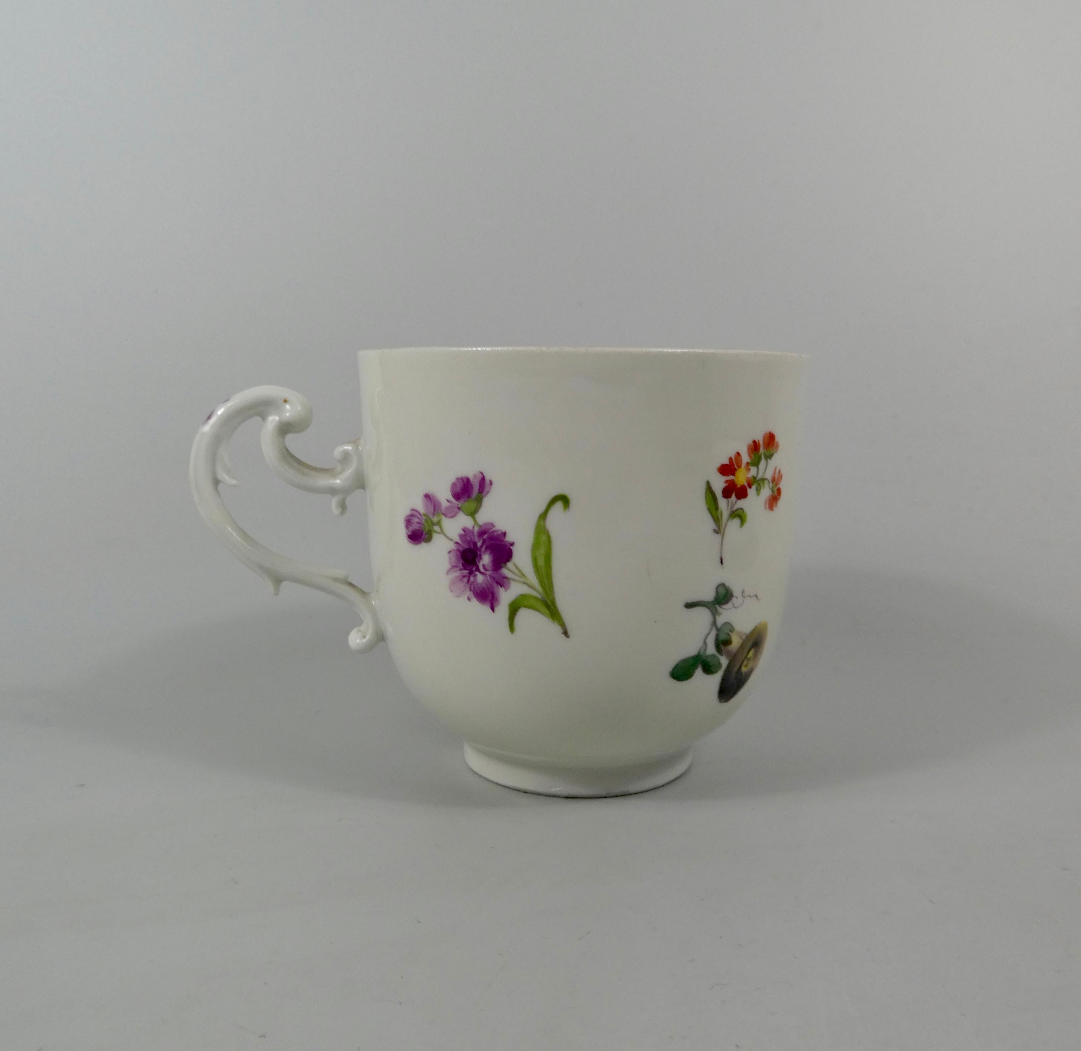 Meissen Porcelain Cup and Saucer, circa 1740 3