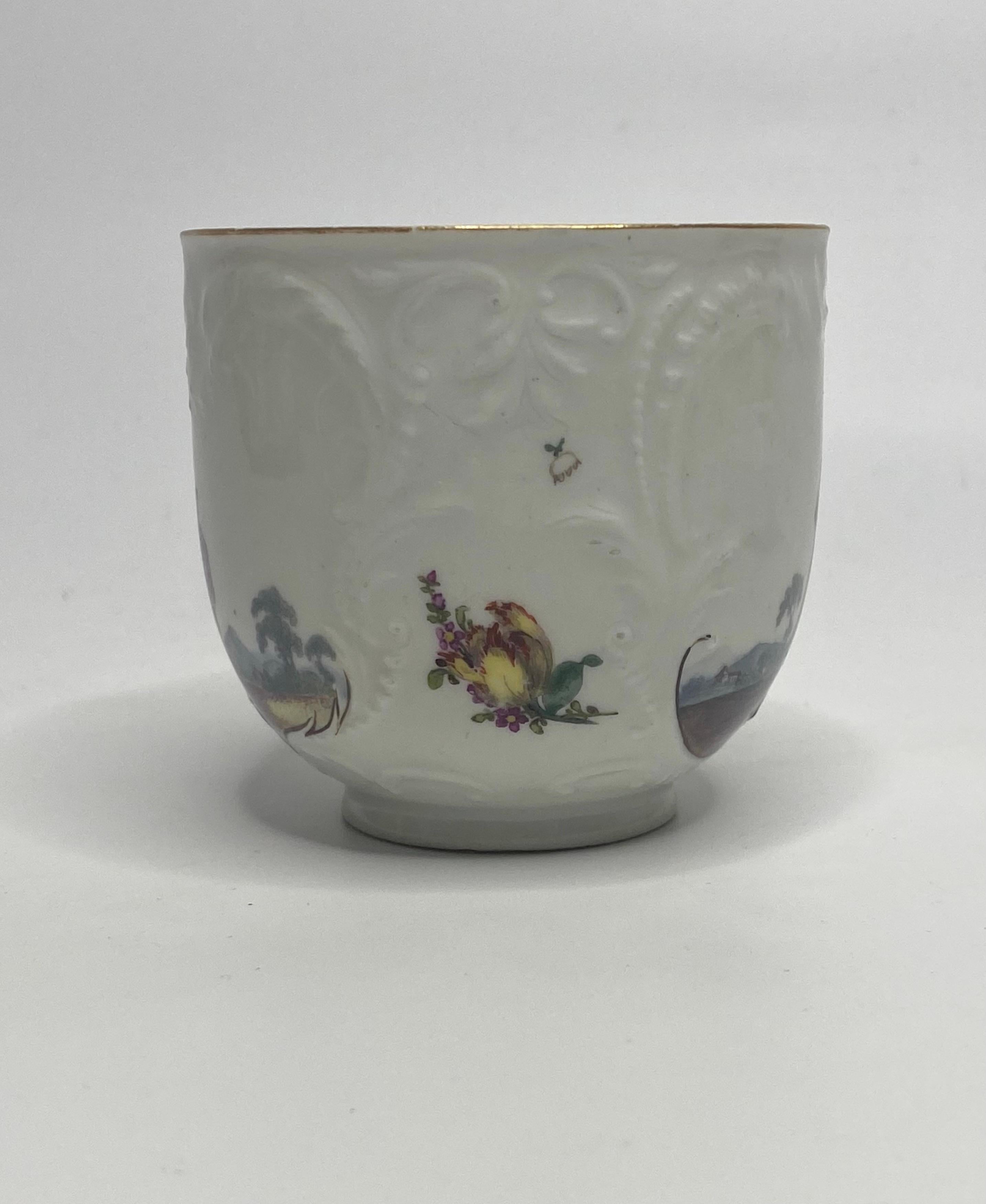 Meissen porcelain cup and saucer, c. 1740. 3