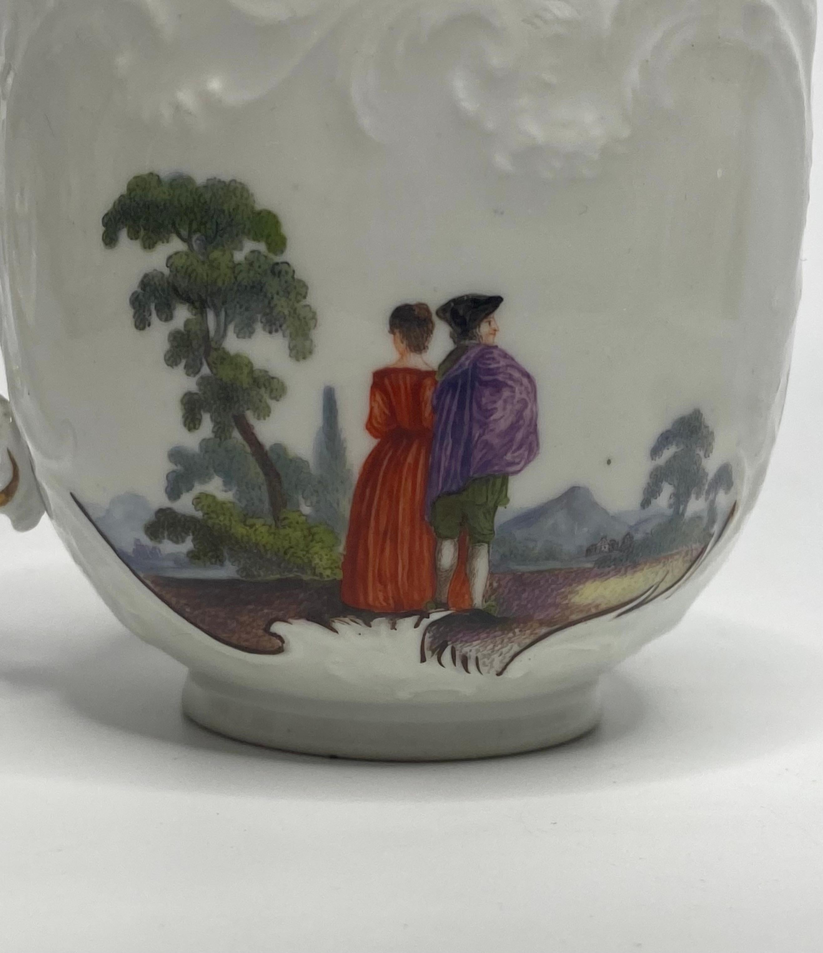 Meissen porcelain cup and saucer, c. 1740. 6