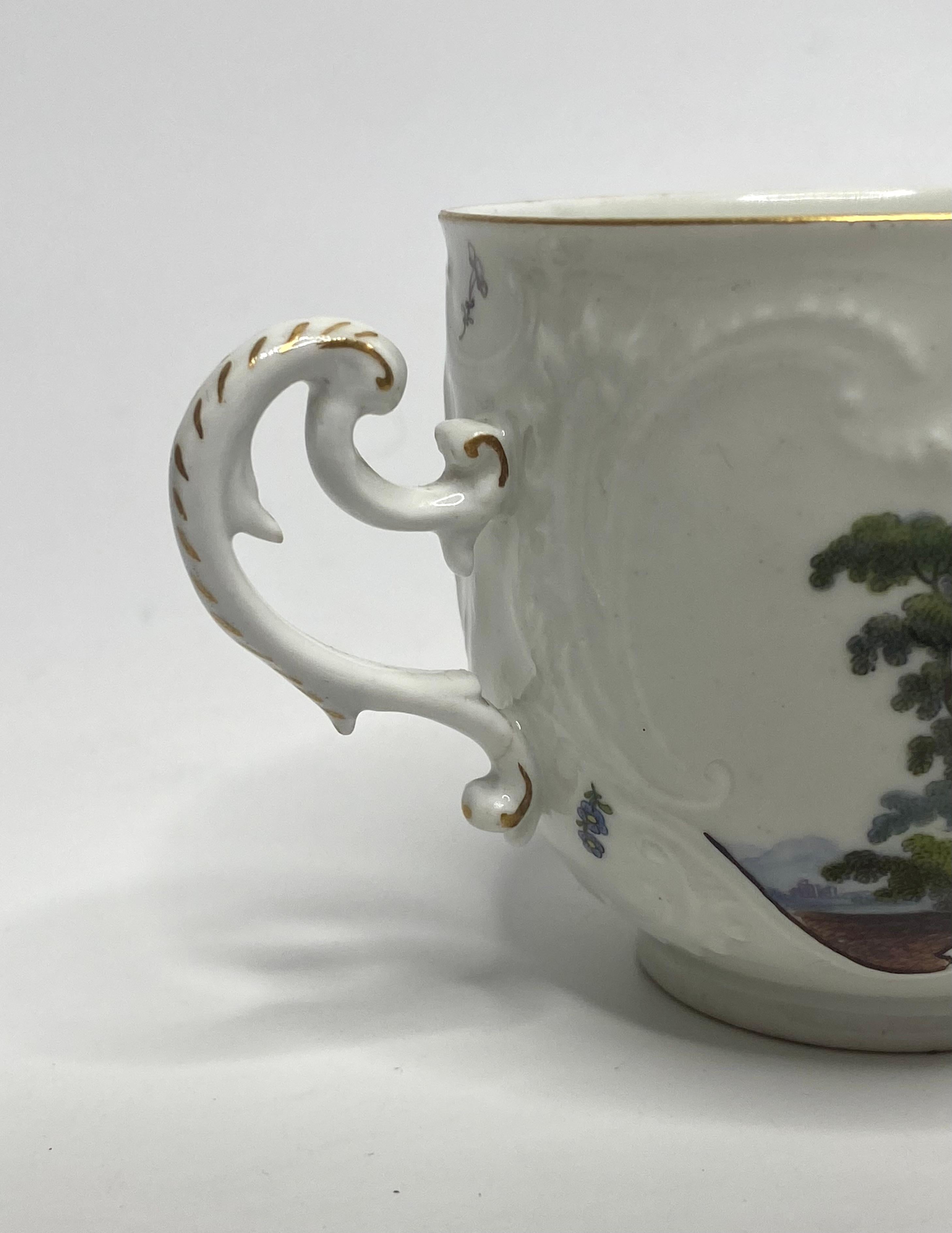 Meissen porcelain cup and saucer, c. 1740. 7