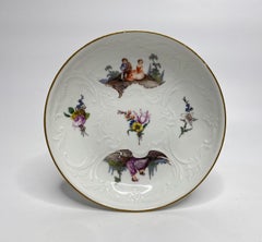 Meissen porcelain cup and saucer, c. 1740.