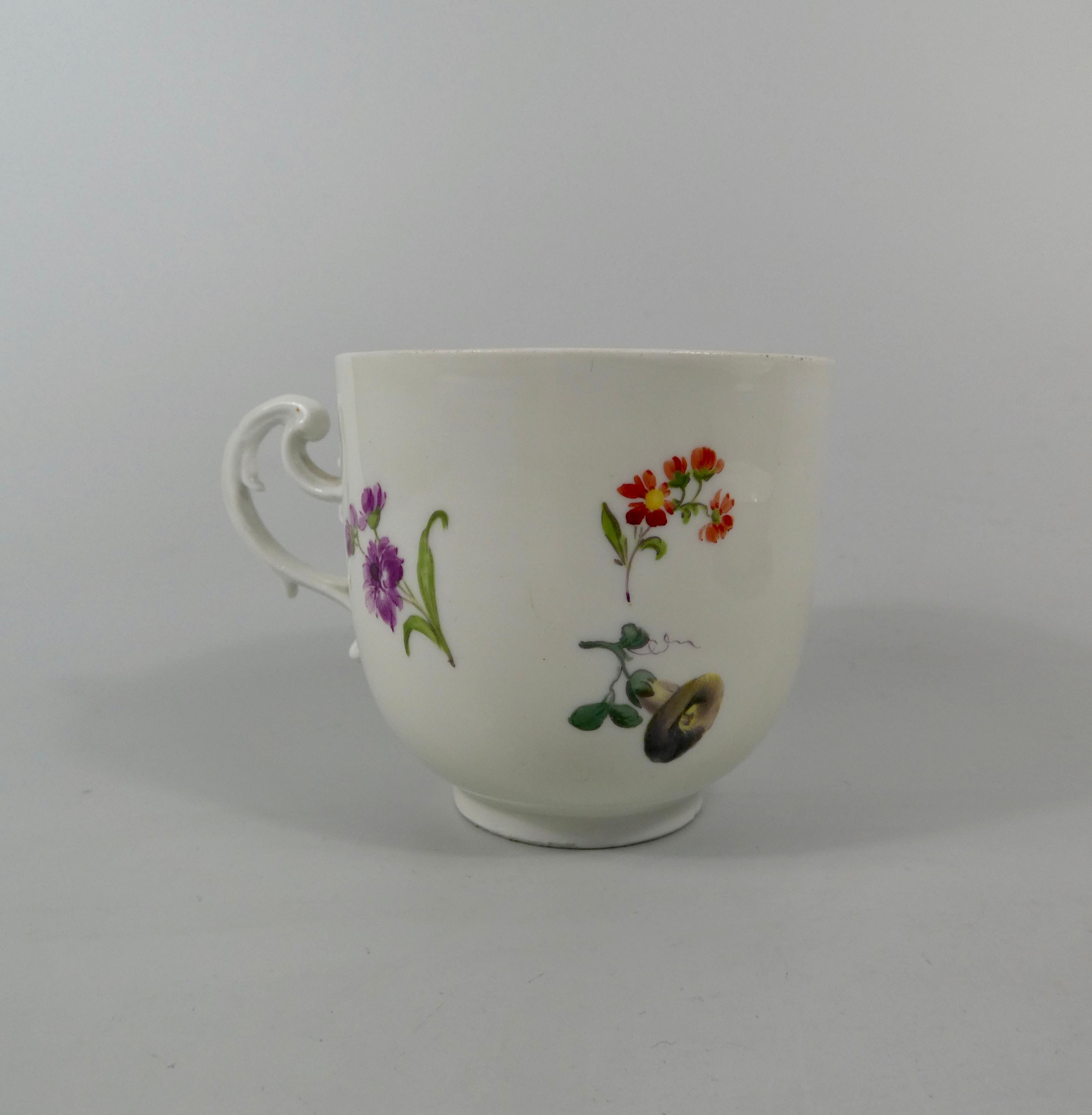 Meissen Porcelain Cup and Saucer, circa 1740 2