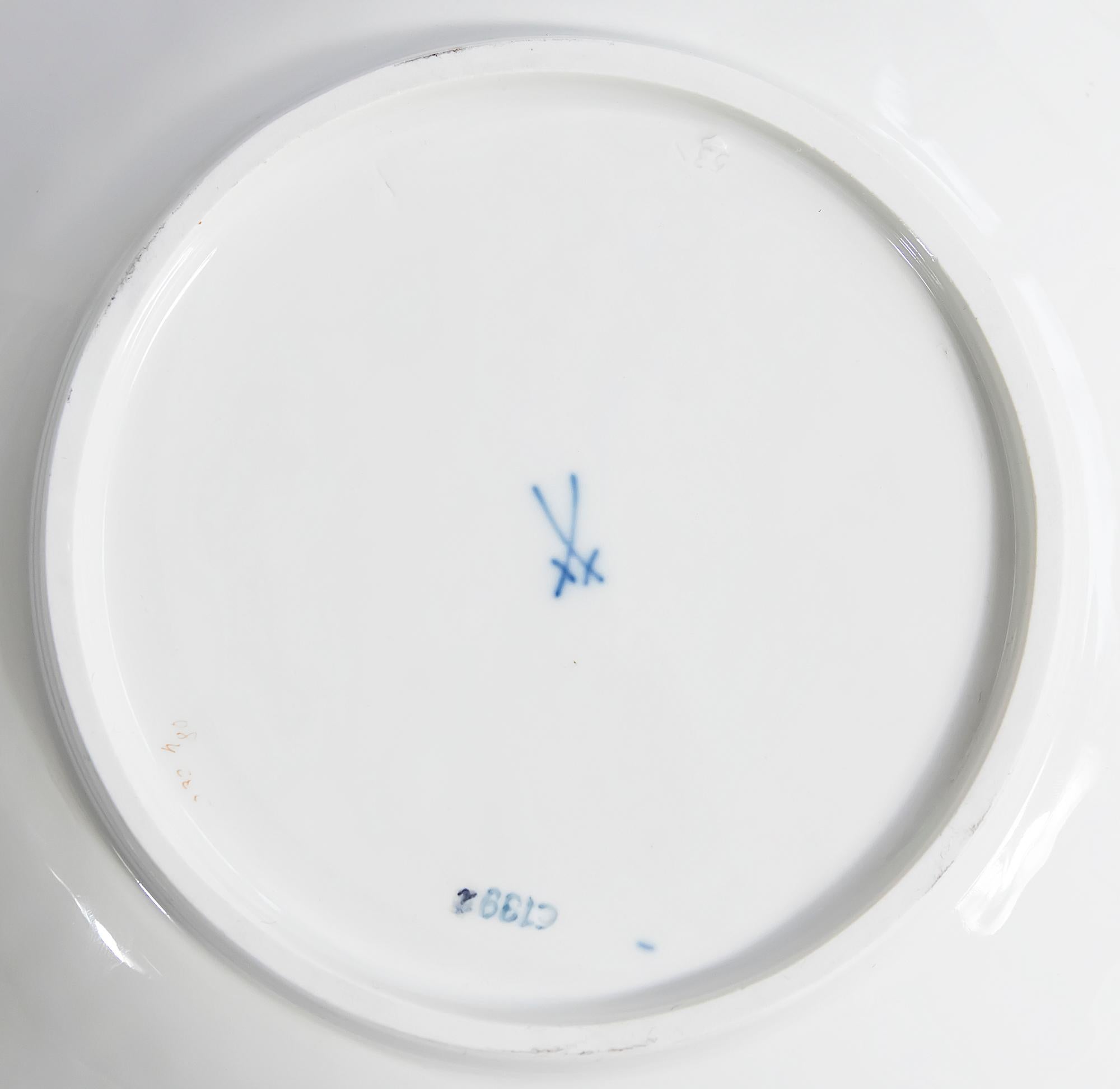 20th Century Meissen Porcelain Deep Cabinet Plate/Bowl