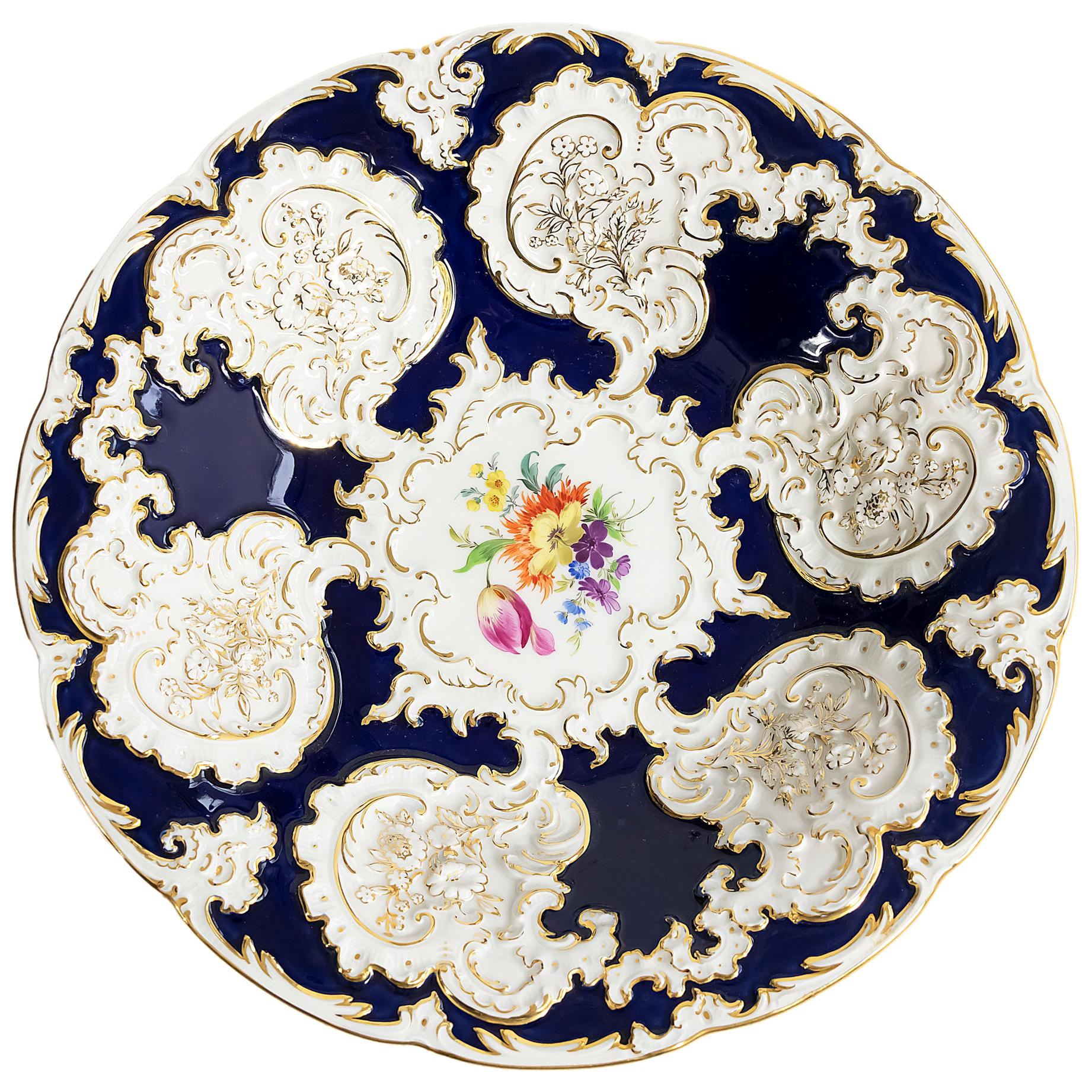 Meissen Porcelain Deep Cabinet Plate/Bowl