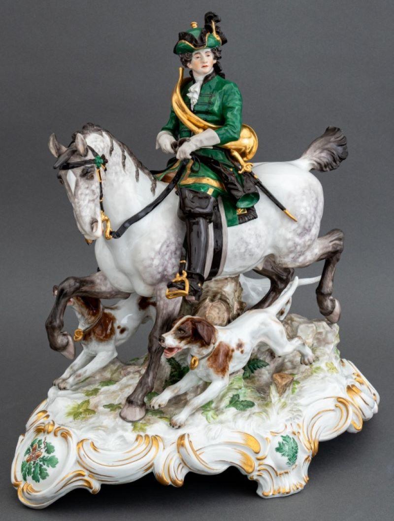 Piqueur équestre en porcelaine de Meissen en vente 4