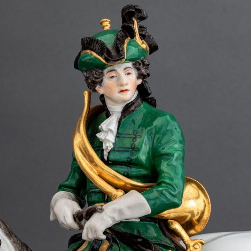 Piqueur équestre en porcelaine de Meissen en vente 5