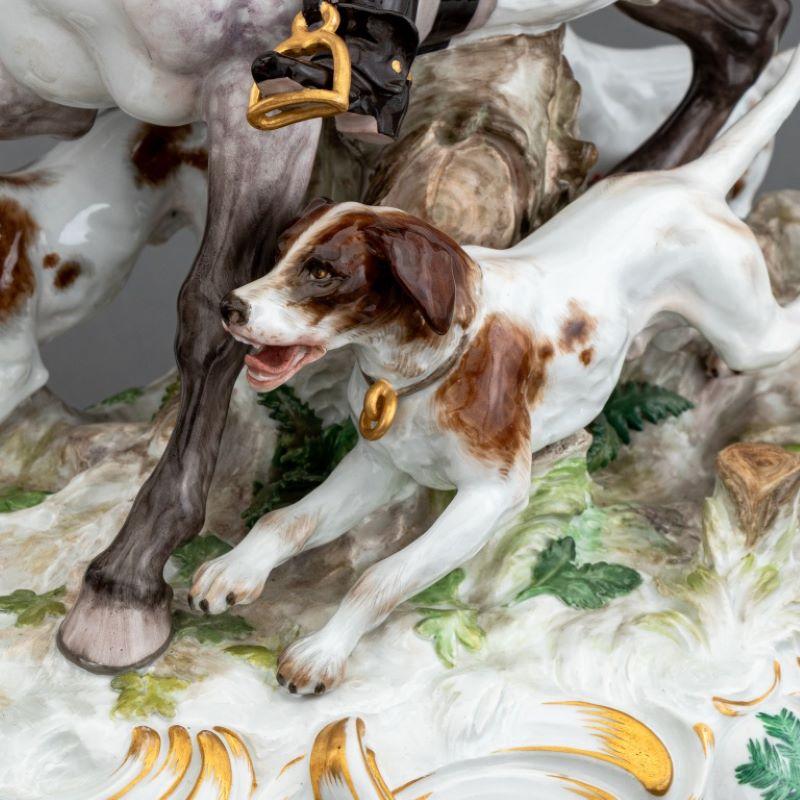 Piqueur équestre en porcelaine de Meissen en vente 7
