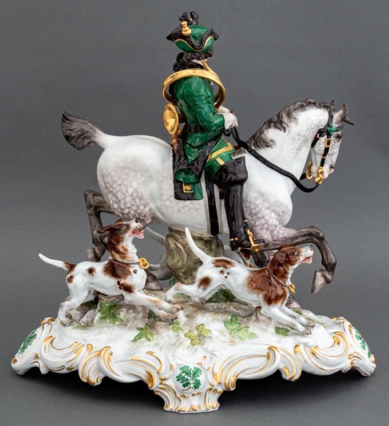 Porcelaine Piqueur équestre en porcelaine de Meissen en vente