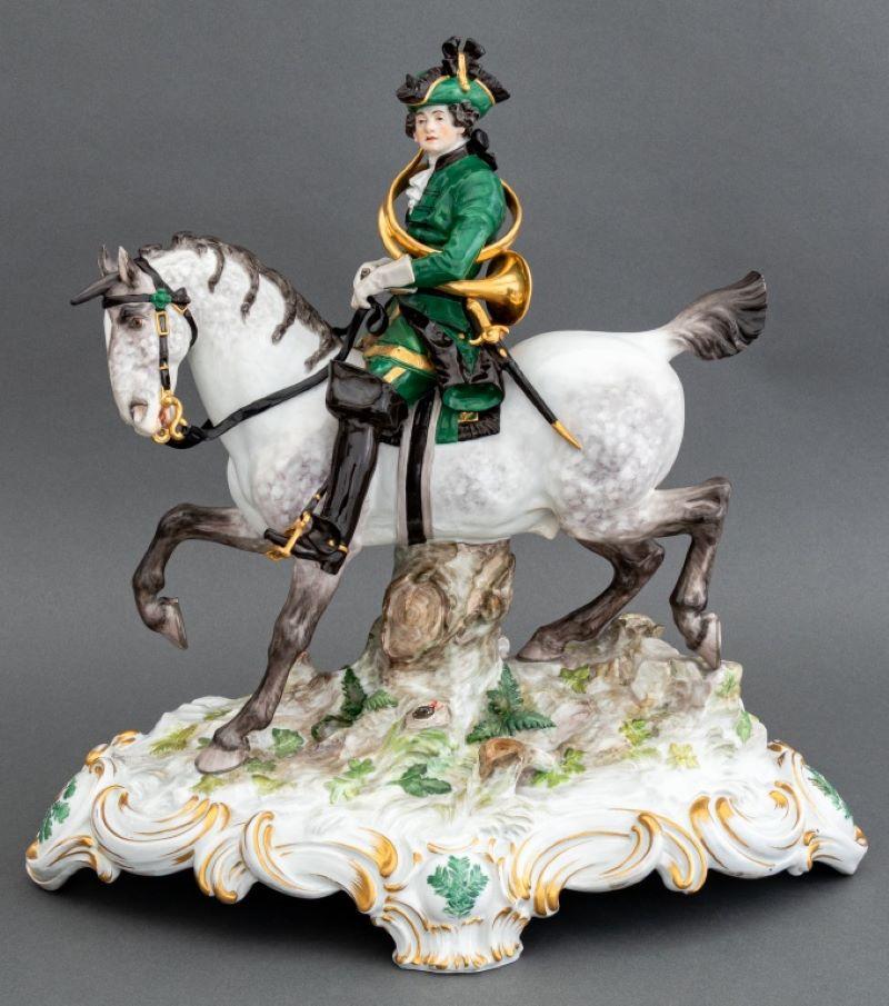 Piqueur équestre en porcelaine de Meissen en vente 3