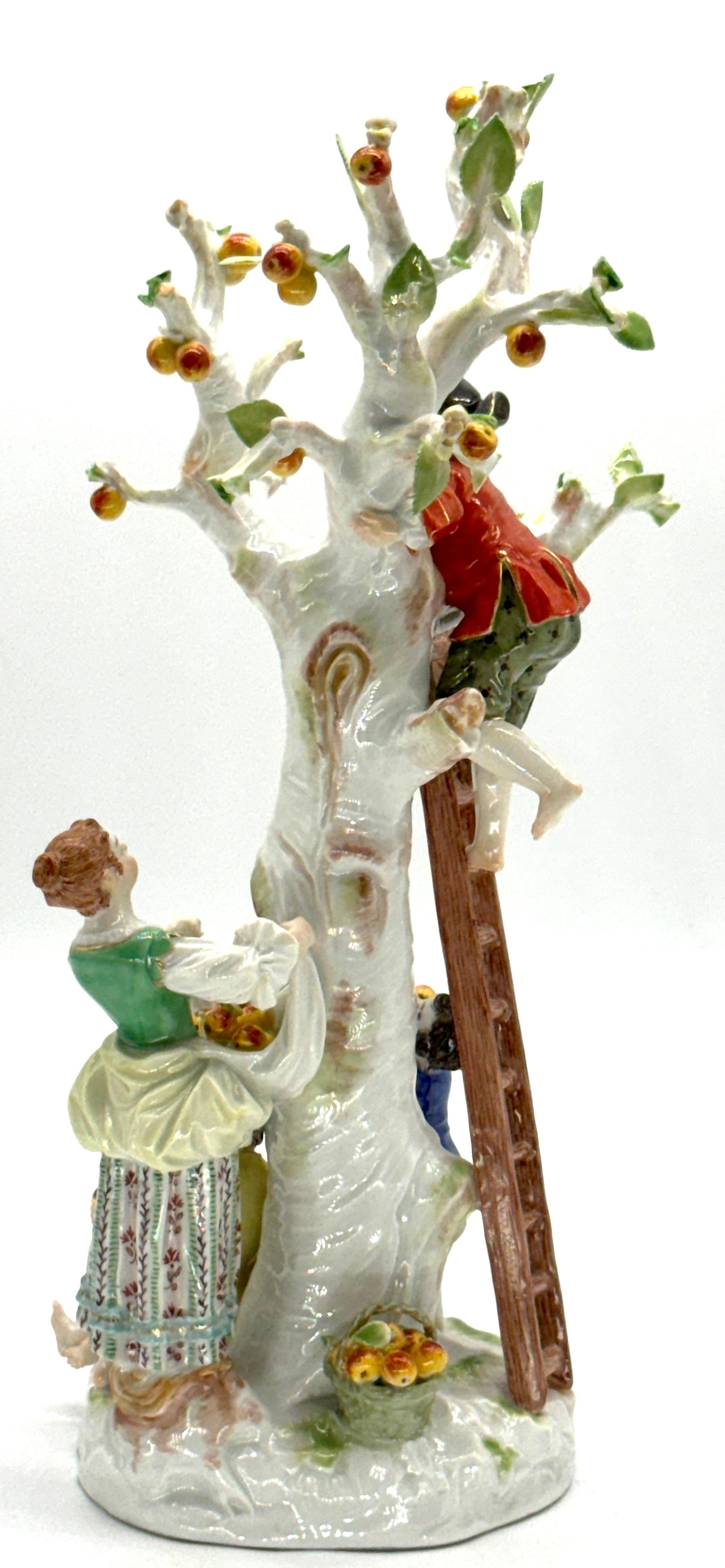 Meissen Porcelain Figure Group of Apple Pickers 4