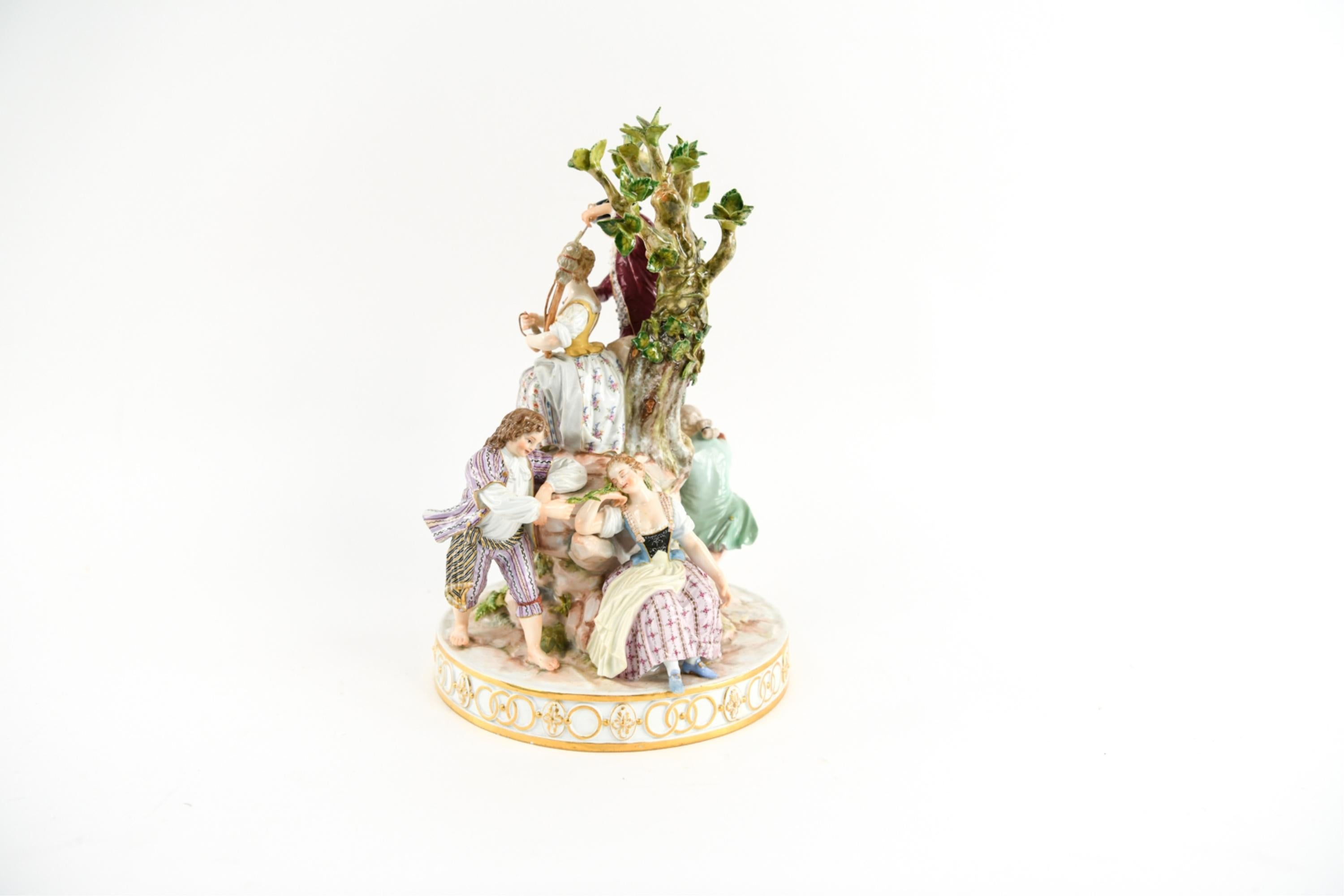 Meissen Porcelain Figure Grouping 6