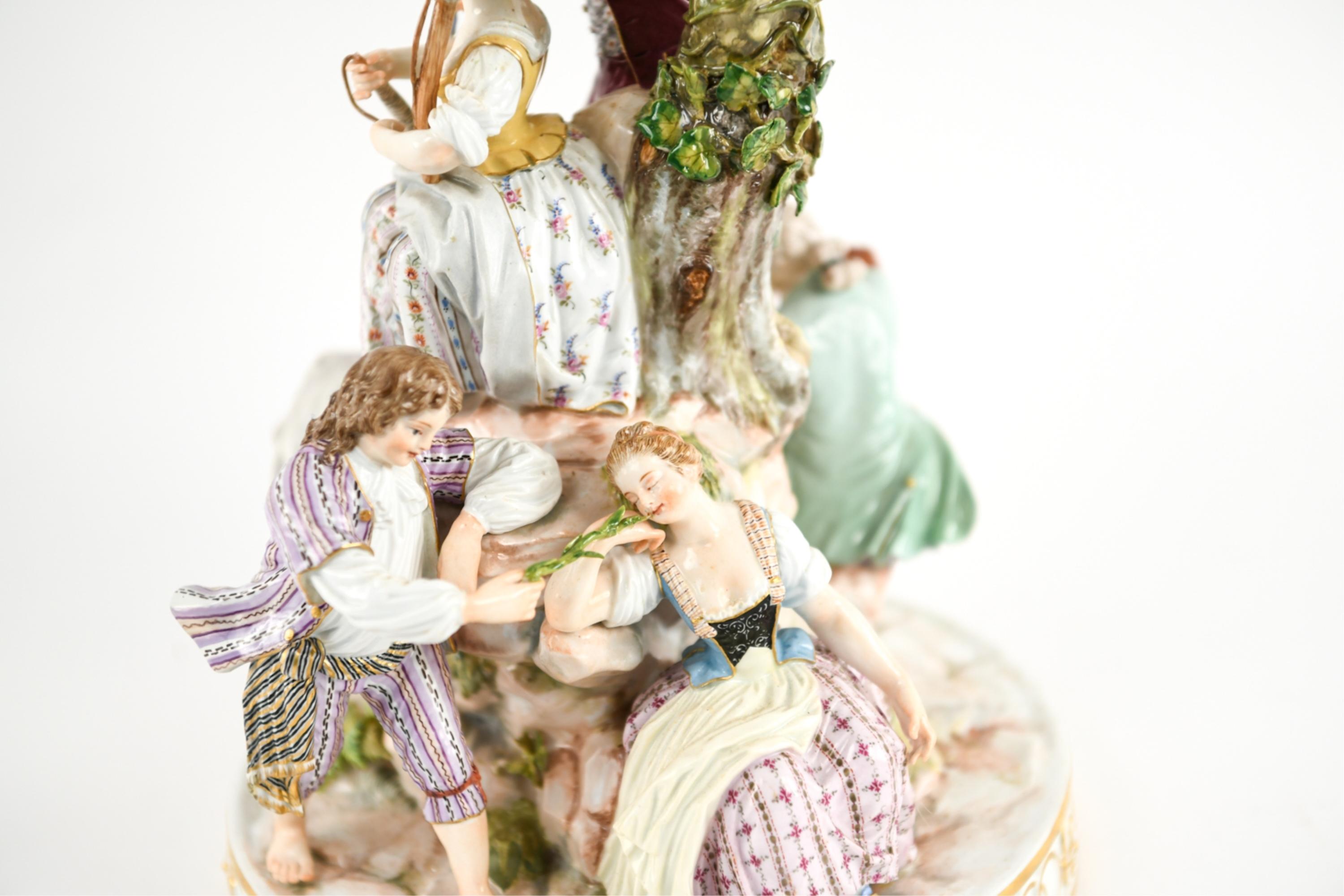 Meissen Porcelain Figure Grouping 7