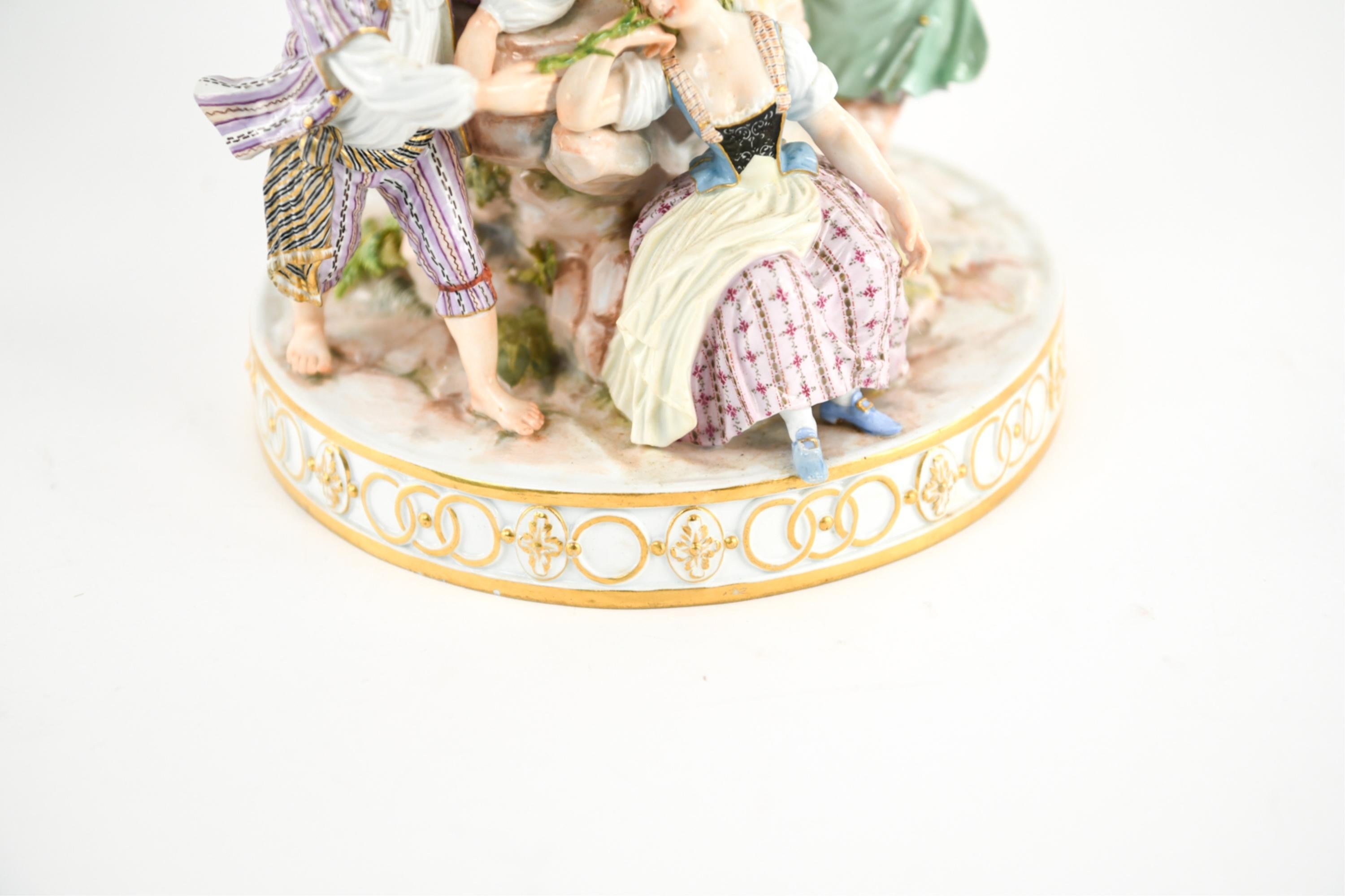 Meissen Porcelain Figure Grouping 8