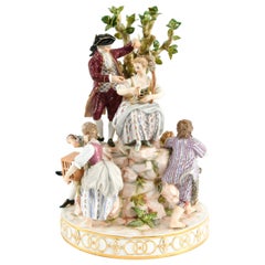 Meissen Porcelain Figure Grouping