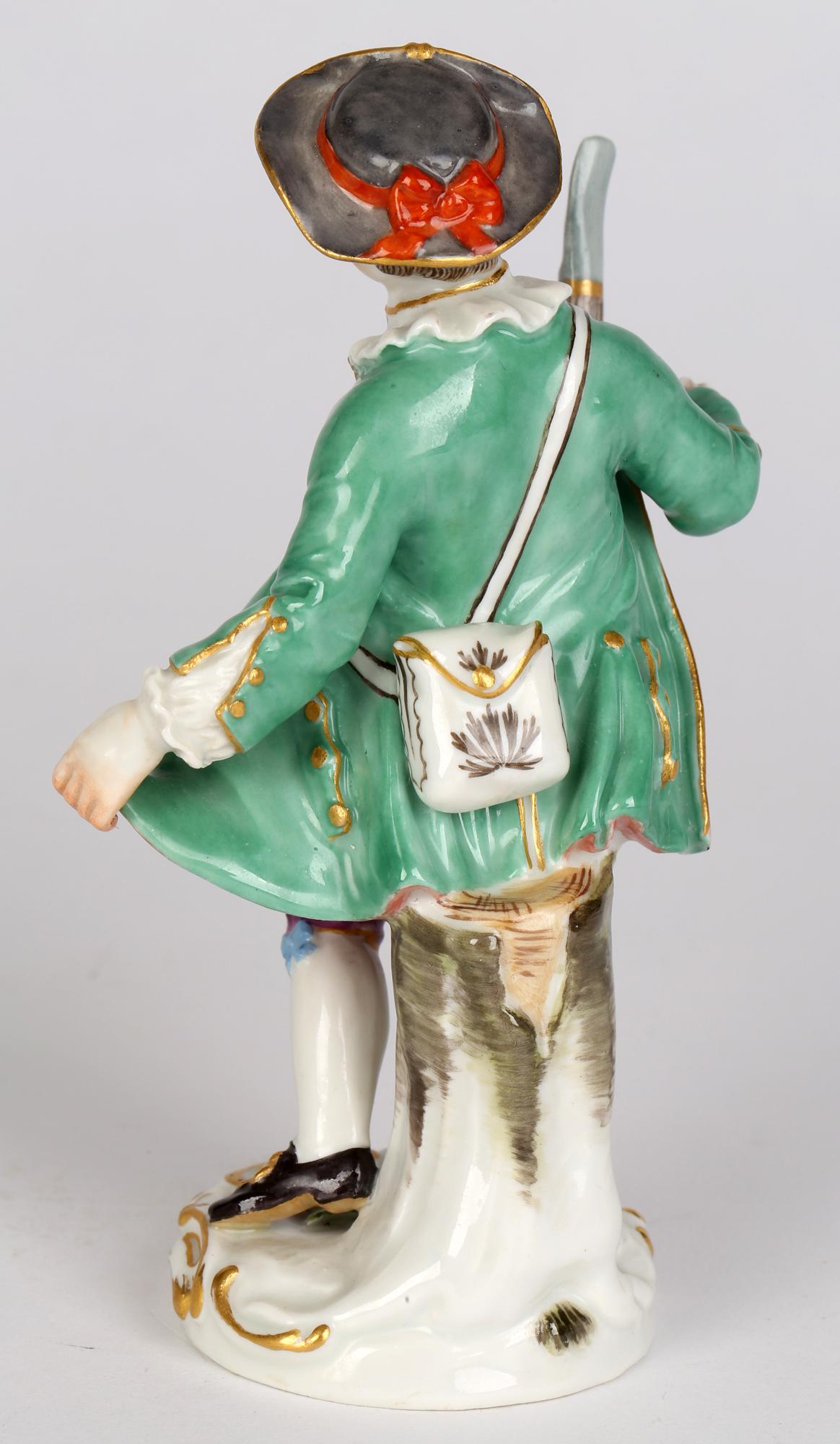 Meissen Porcelain Figure of a Boy with Wooden Staff 3