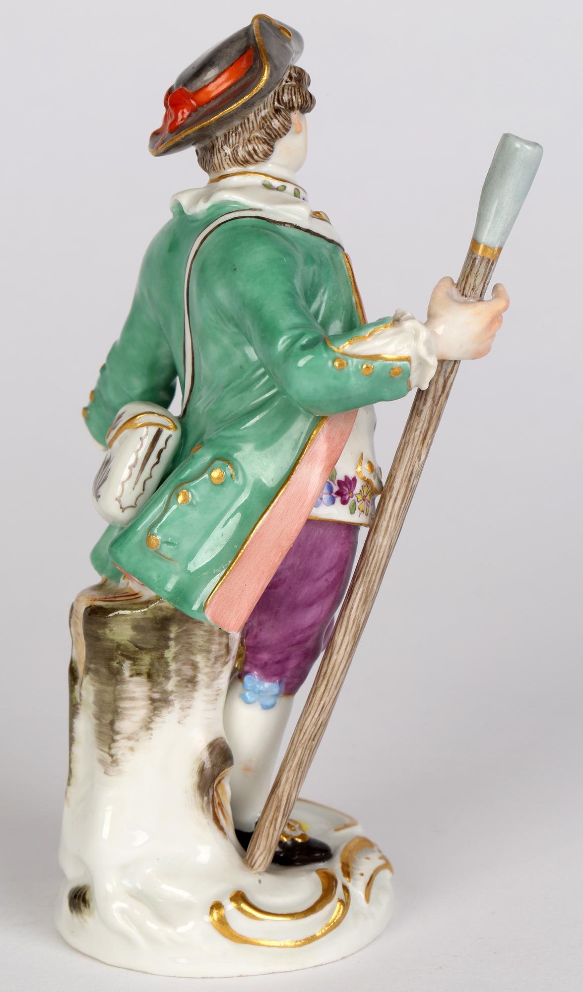 Meissen Porcelain Figure of a Boy with Wooden Staff 8