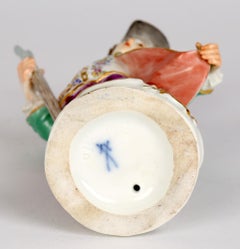 Meissen Porcelain Figure of a Boy with Wooden Staff