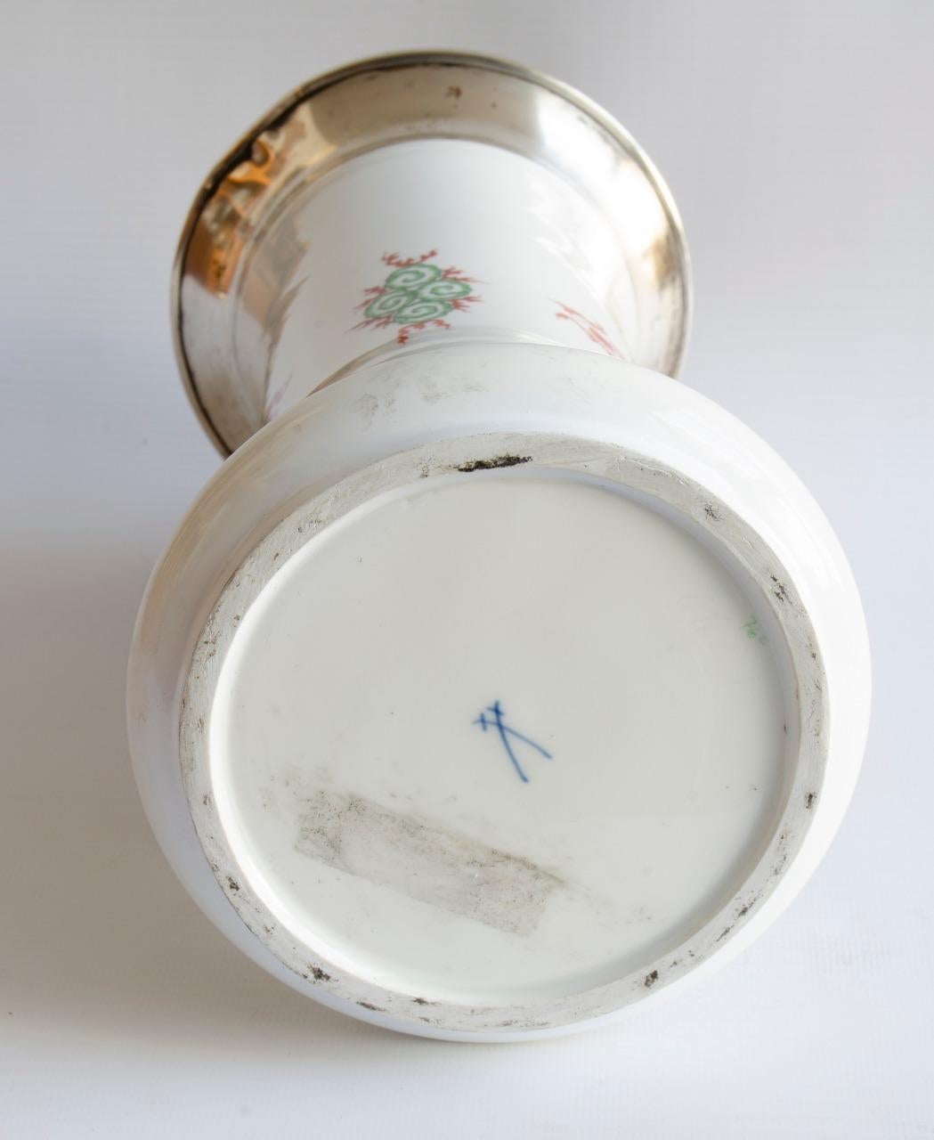 Art Nouveau Meissen Porcelain Glass 'Dragon'