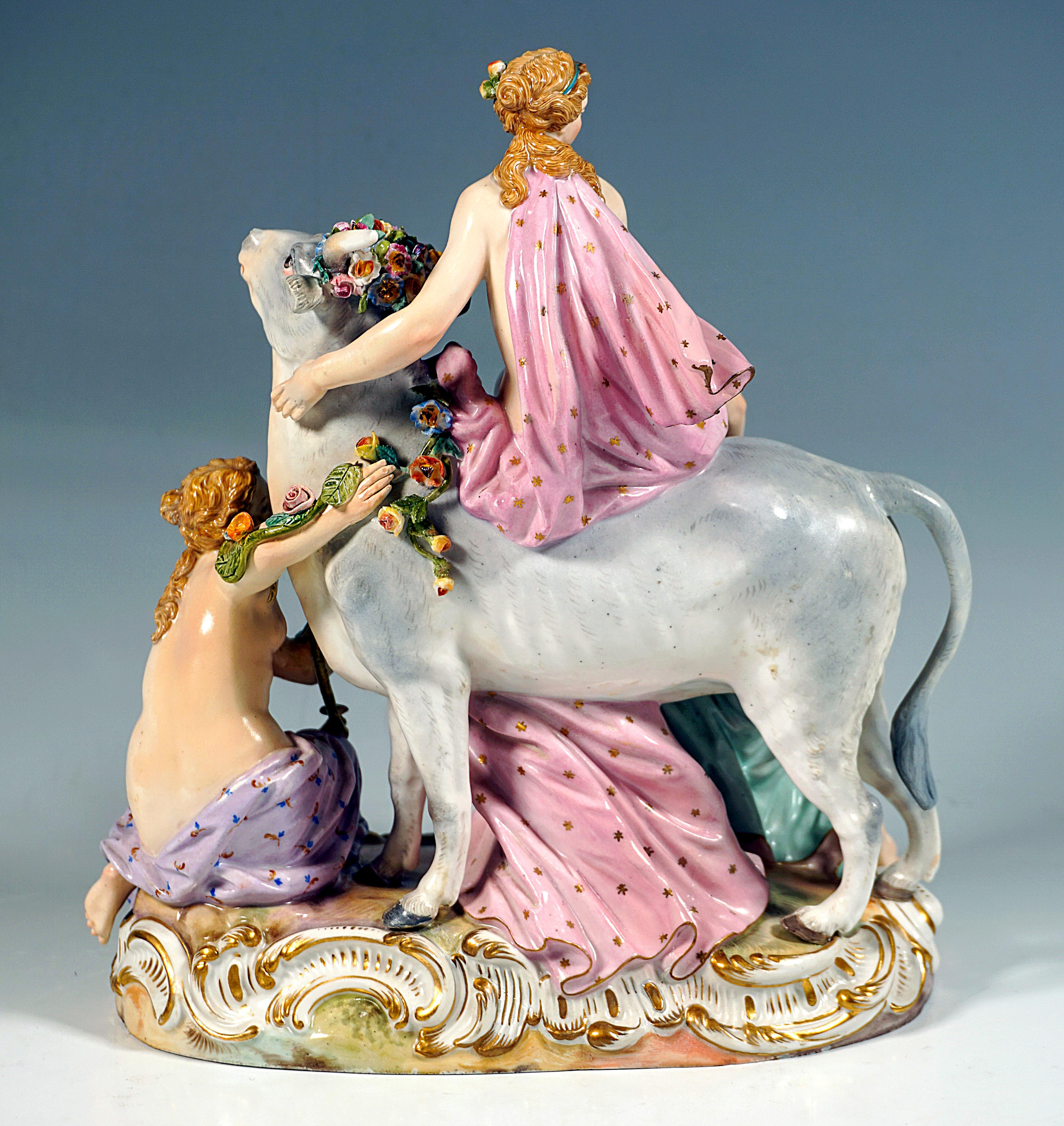 Rococo Groupe en porcelaine de Meissen 