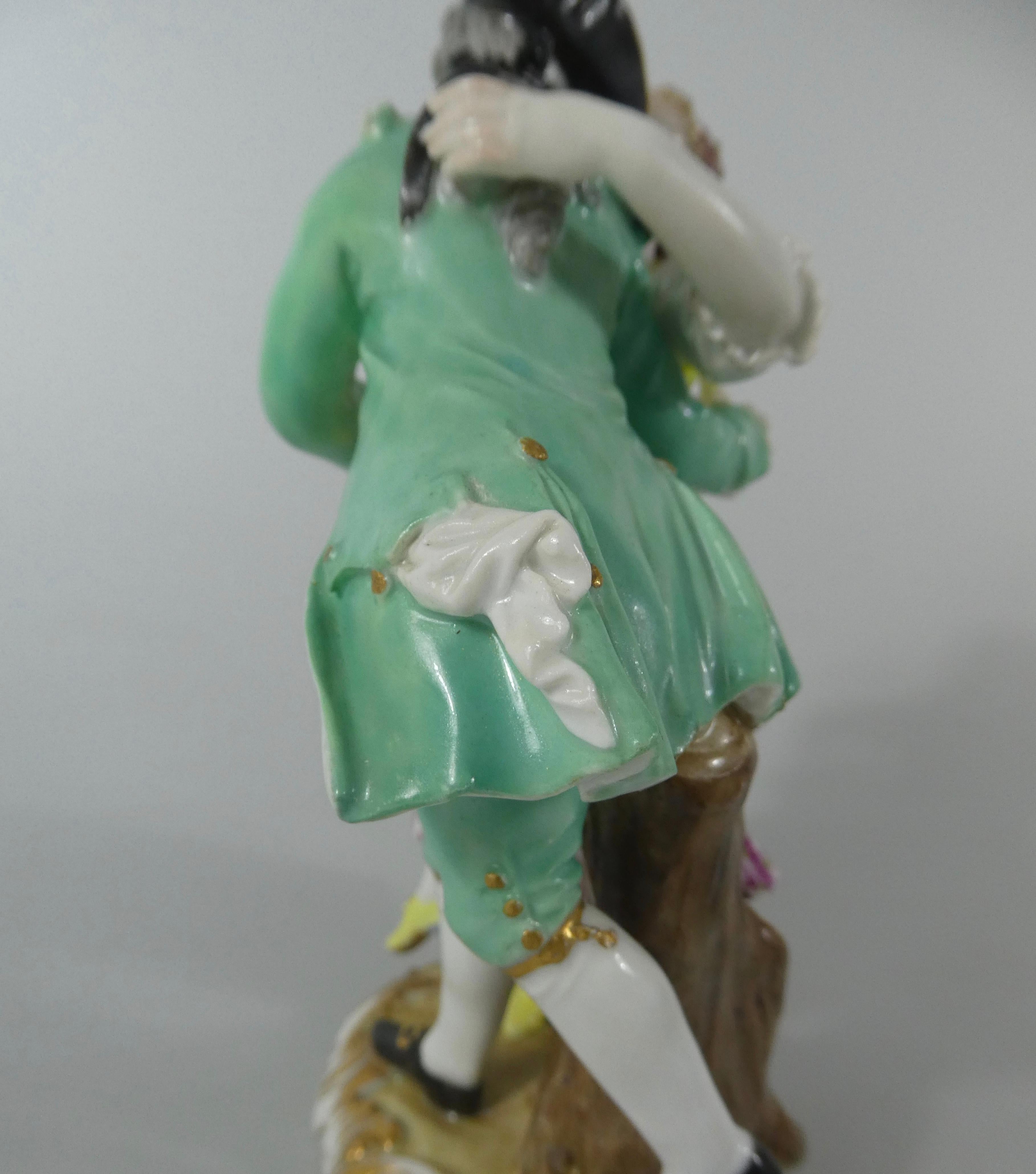 Late 18th Century Meissen Porcelain Group of Dancers, circa 1770