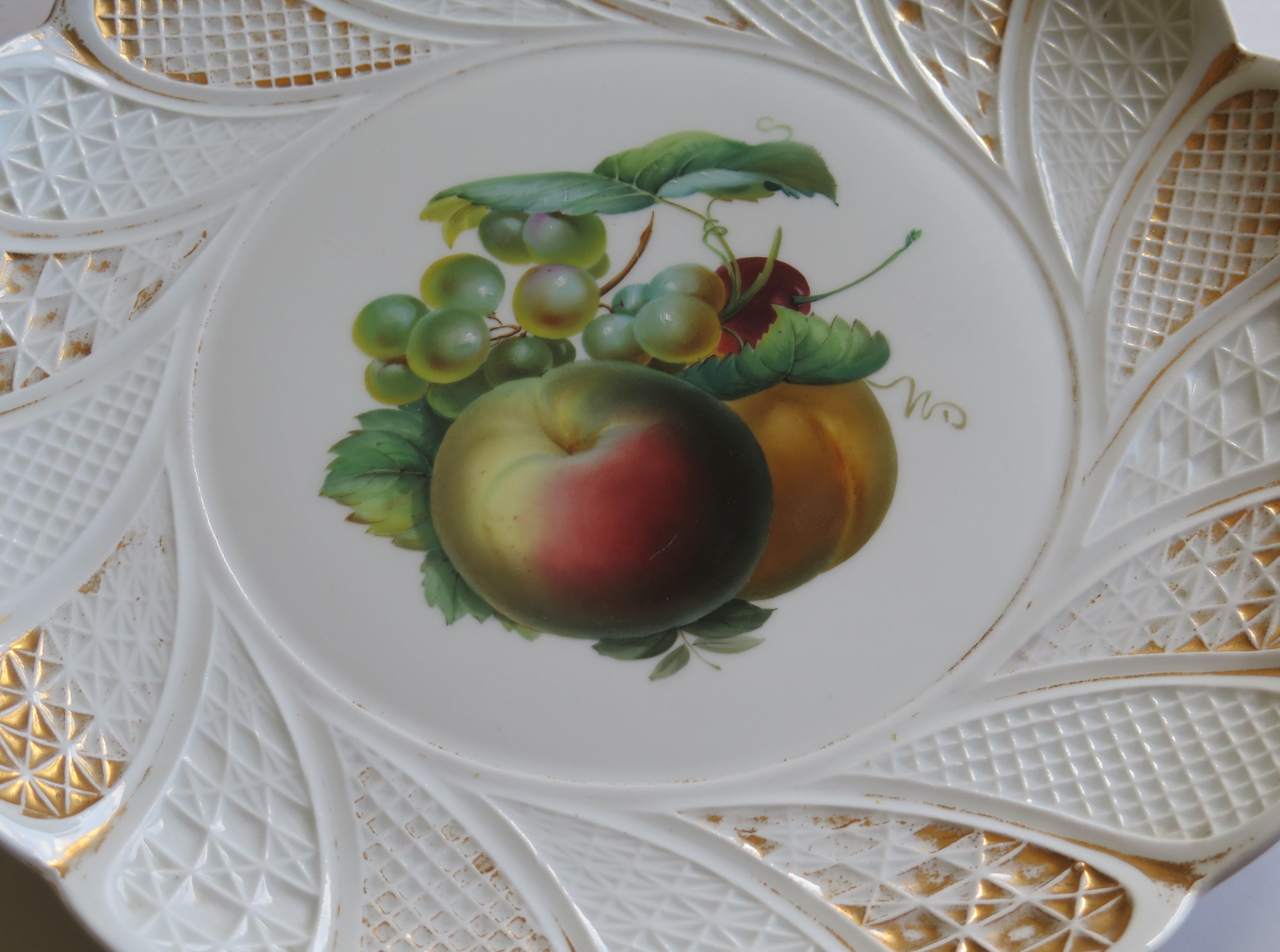 Meissen Porcelain Large Plate or Charger Hand Painted and Gilded, circa 1870 For Sale 7