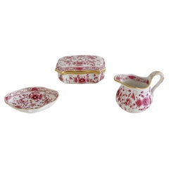 Meissen Porcelain Lidded Indian Pink Flower Box