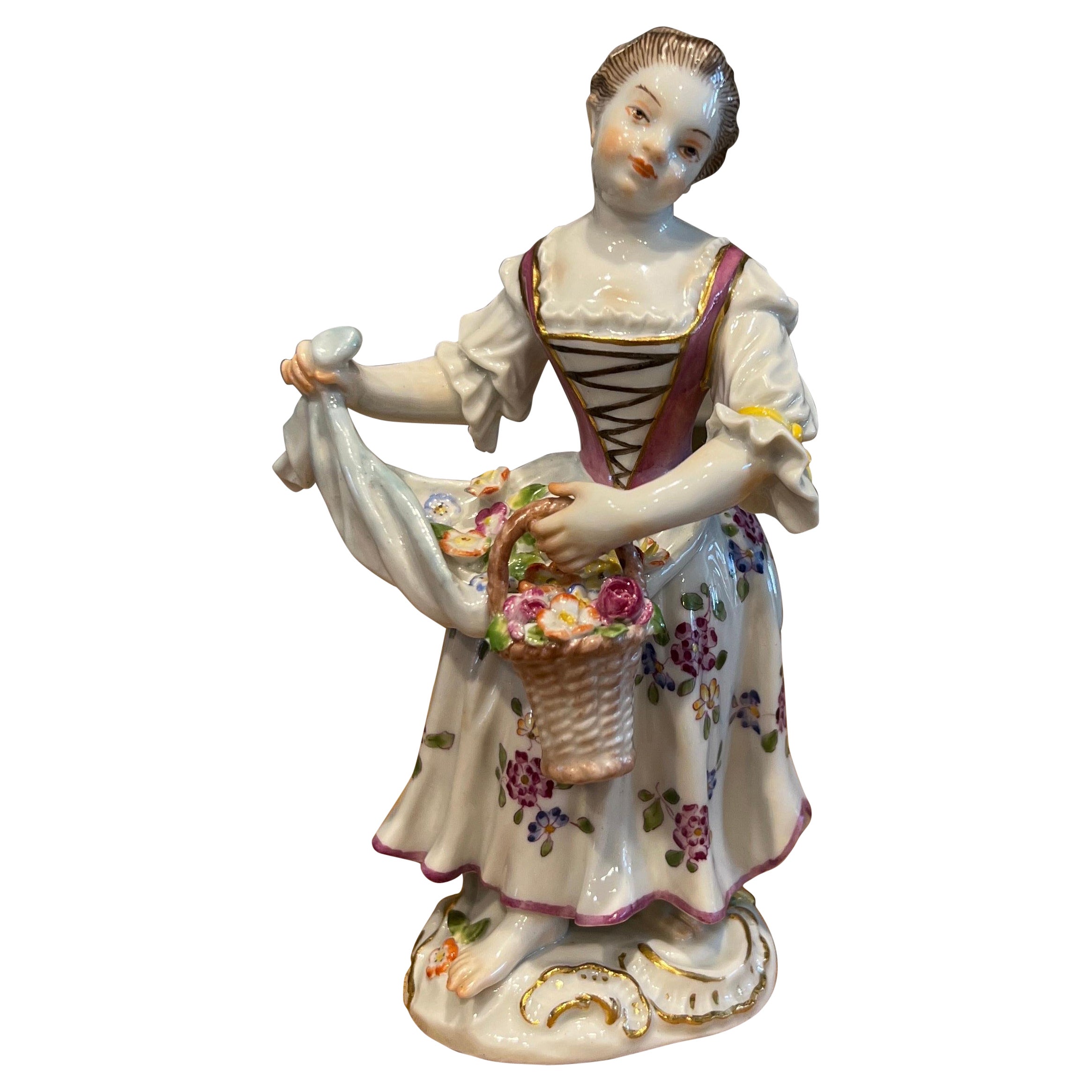 Meissen Porcelain "Kleiner Gärtner mit Korb" Modell #2