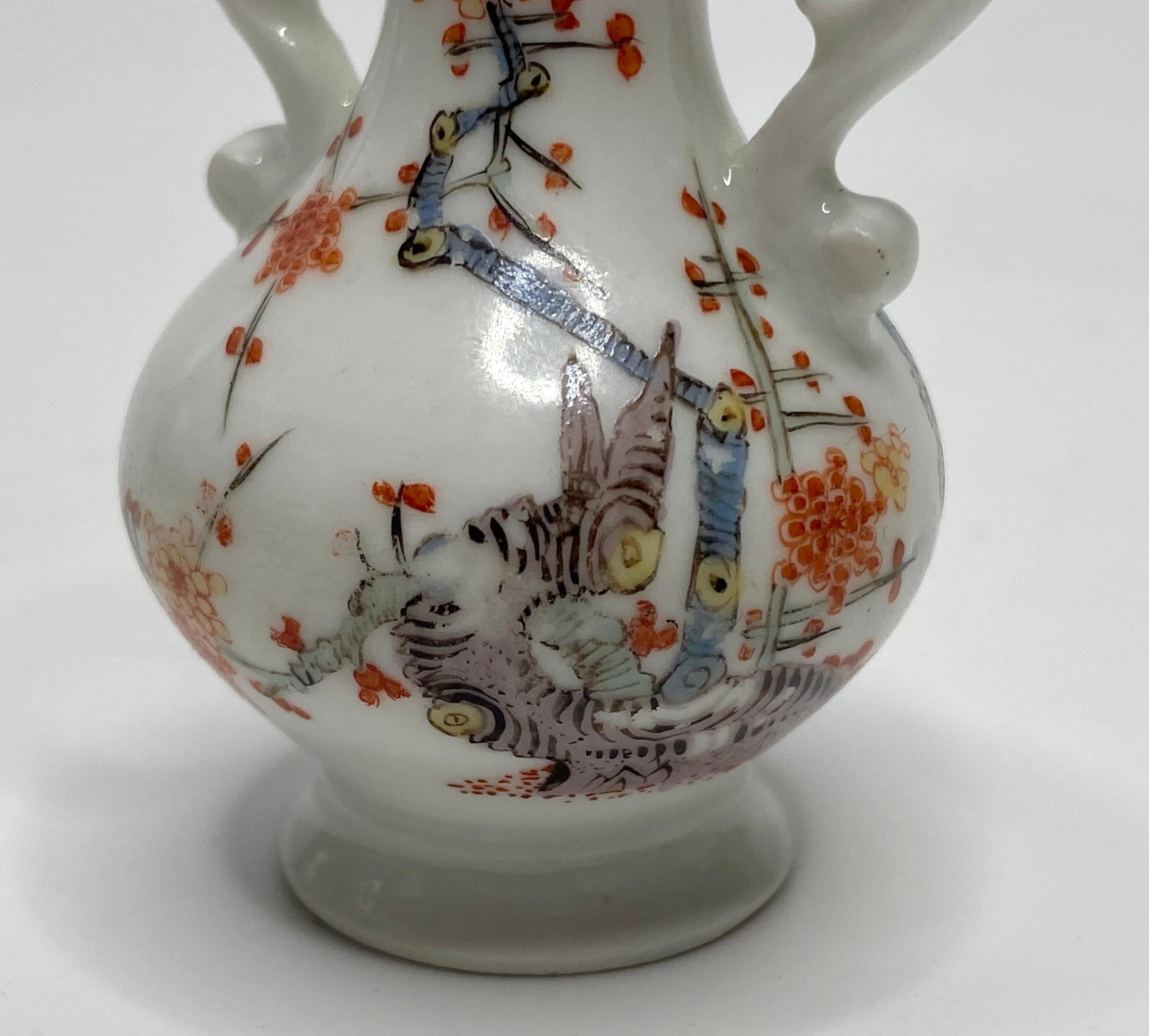 Porcelain Meissen porcelain miniature vase, Kakiemon, c. 1735.